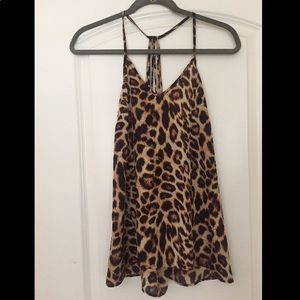 Leopard Print Baby Doll Halter Top